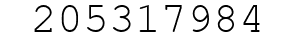 Number 205317984.