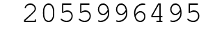 Number 2055996495.