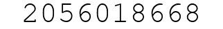 Number 2056018668.