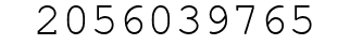 Number 2056039765.