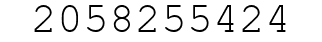 Number 2058255424.