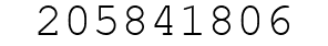 Number 205841806.