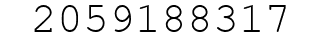 Number 2059188317.