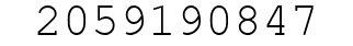 Number 2059190847.