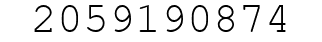 Number 2059190874.