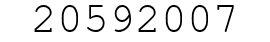 Number 20592007.