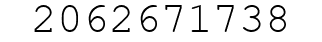 Number 2062671738.