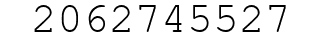 Number 2062745527.