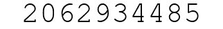 Number 2062934485.