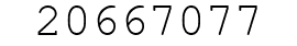 Number 20667077.