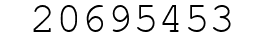 Number 20695453.