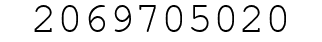Number 2069705020.