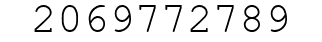 Number 2069772789.