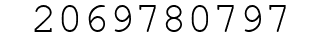 Number 2069780797.