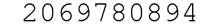 Number 2069780894.