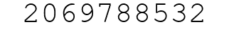 Number 2069788532.