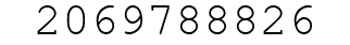 Number 2069788826.