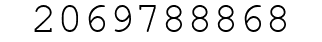Number 2069788868.