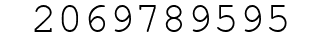 Number 2069789595.