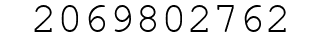 Number 2069802762.