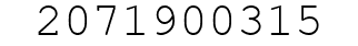 Number 2071900315.
