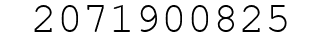 Number 2071900825.
