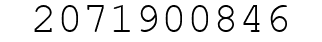 Number 2071900846.