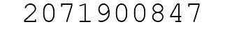 Number 2071900847.