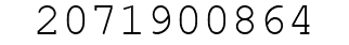 Number 2071900864.
