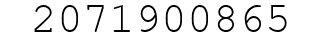 Number 2071900865.