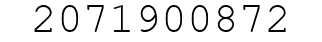 Number 2071900872.