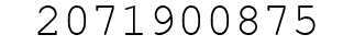 Number 2071900875.