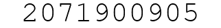 Number 2071900905.
