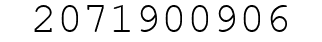 Number 2071900906.
