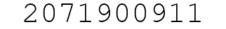 Number 2071900911.