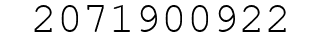 Number 2071900922.