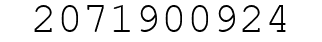 Number 2071900924.