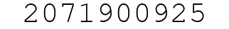Number 2071900925.