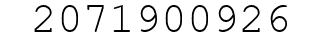 Number 2071900926.