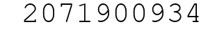 Number 2071900934.