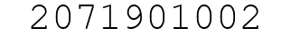 Number 2071901002.