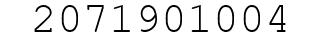 Number 2071901004.