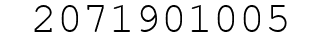 Number 2071901005.