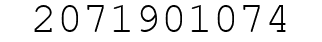 Number 2071901074.