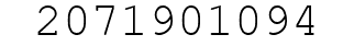 Number 2071901094.