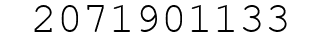 Number 2071901133.