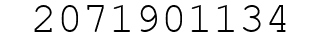 Number 2071901134.