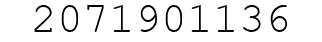 Number 2071901136.