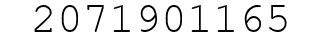 Number 2071901165.