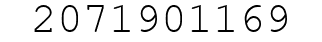 Number 2071901169.